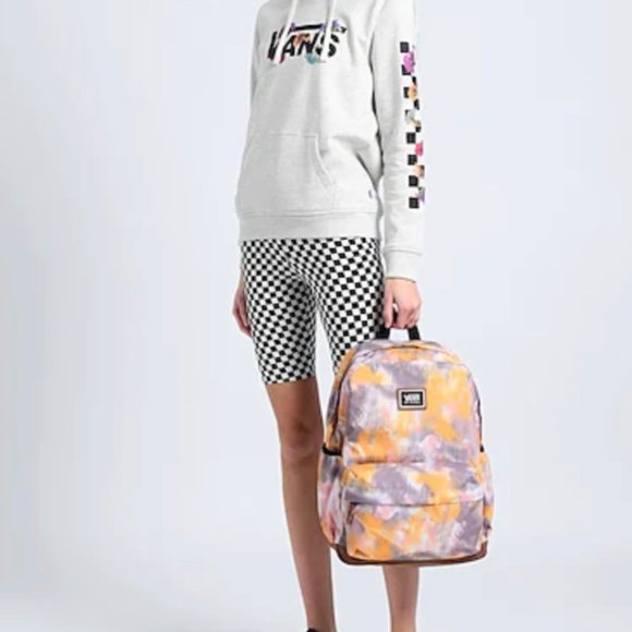 🎒SCHOOL SALE🎒Vans Realm Plus Backpack Yellow Grey Pink Canvas Zip VN0A34GLYZX - Picture 5 of 5